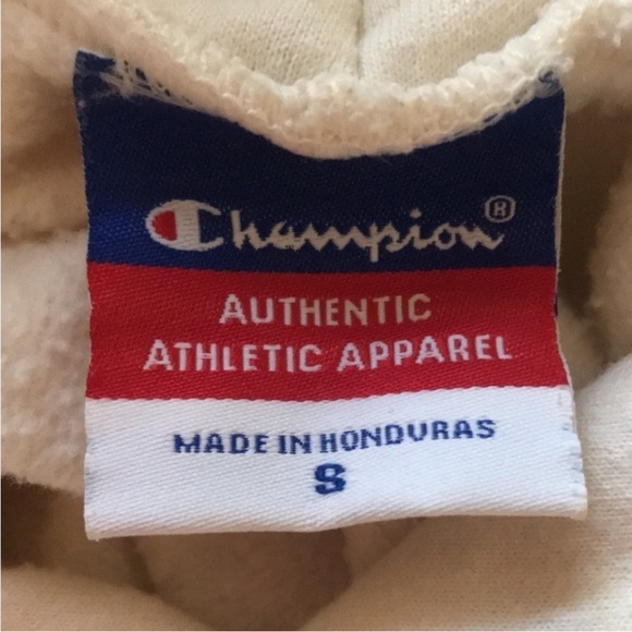 VTG 90s Champion USF Hooded Collegiate Sweatshirt Size S - Picture 3 of 7